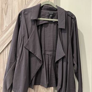 Torrid light jacket excellent used condition worn 1  the color is grayish purple
